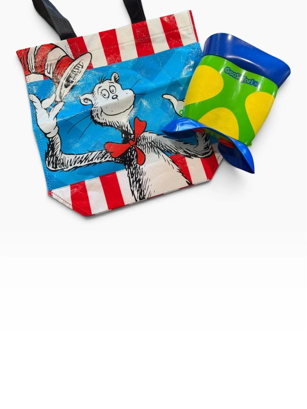 GeoSafari Jr. Kidnoculars Educational Toy Binoculars with Dr. Seuss Themed Tote